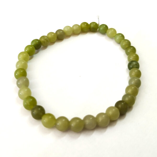 Bracelet Jade vert Ø 6 mm