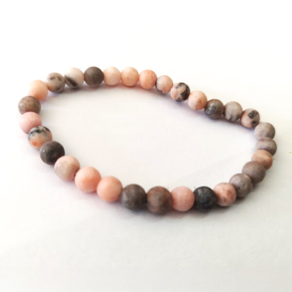 Bracelet Jaspe Zèbre mat Ø 6 mm