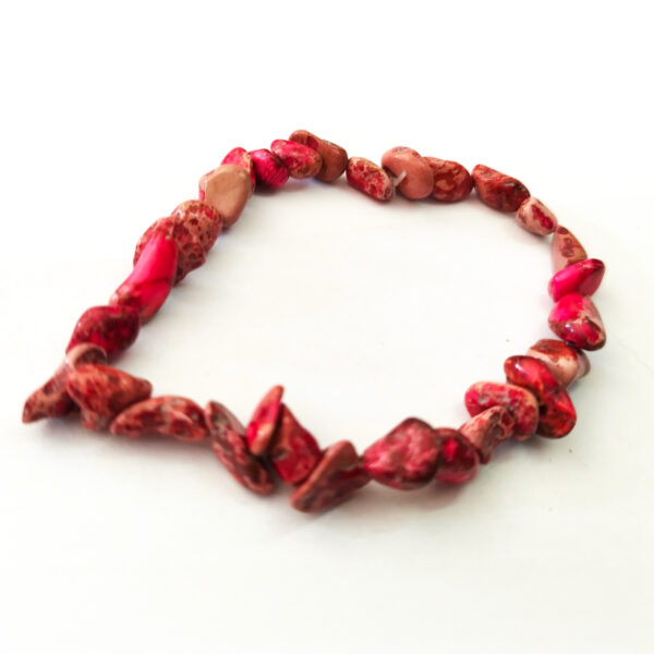 Bracelet Jaspe Impérial rose chips
