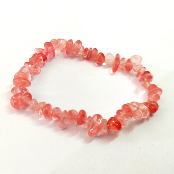 Bracelet quartz cerise chips