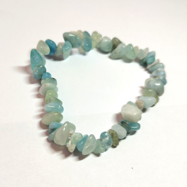 Bracelet Aigue-marine chips