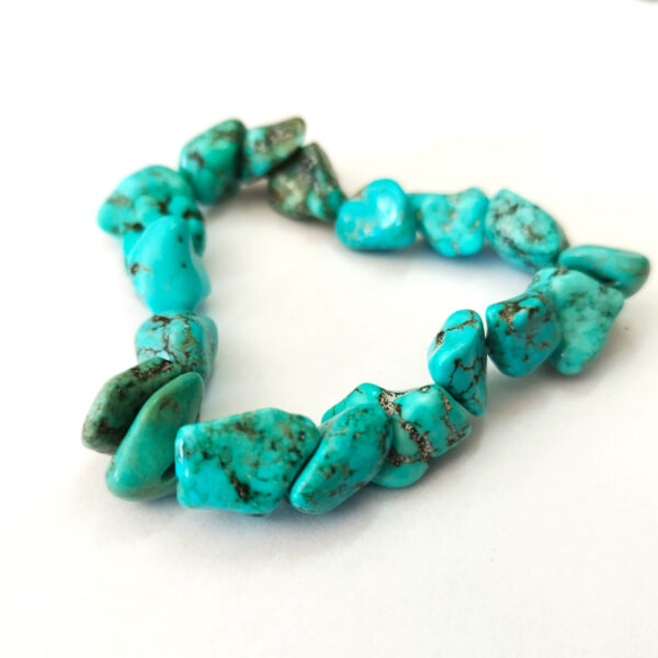 Bracelet Turquoise Africaine bleue pépites