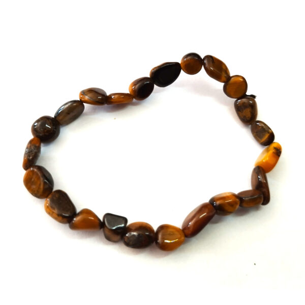 Bracelet Oeil de tigre doré pépites