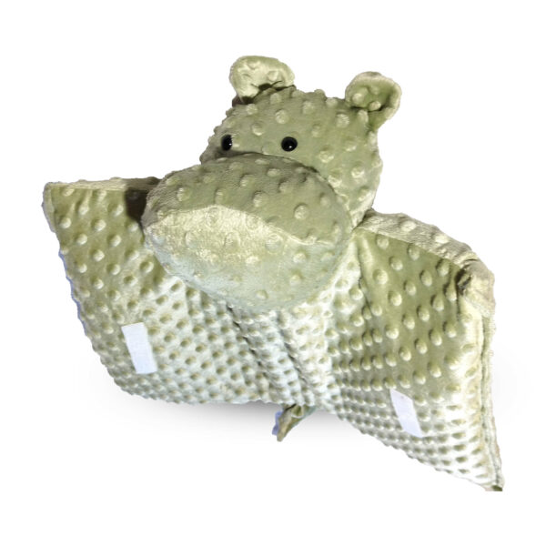 Hippo-doudou moyen modèle vert clair