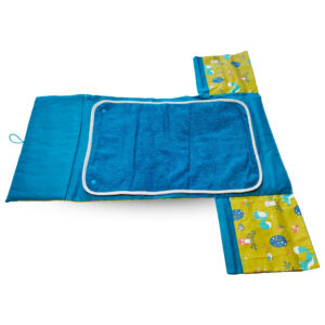 Matelas à langer nomade vert + bois