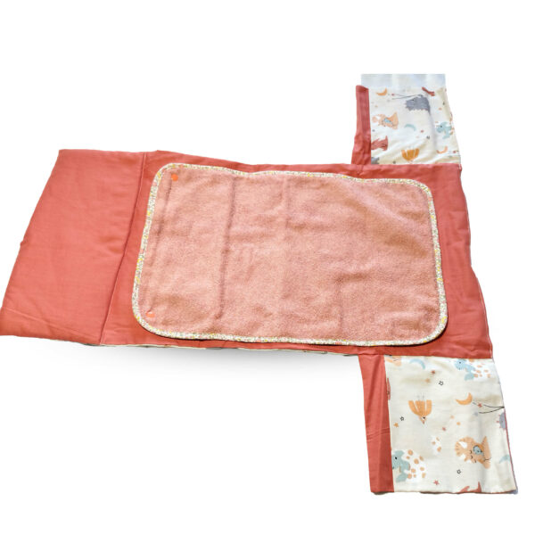 Matelas à langer nomade rose + dinos