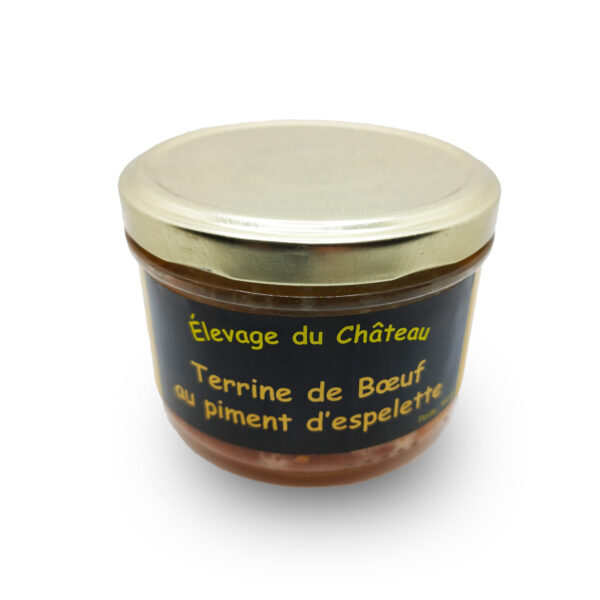 Terrine de boeuf espelette 180g