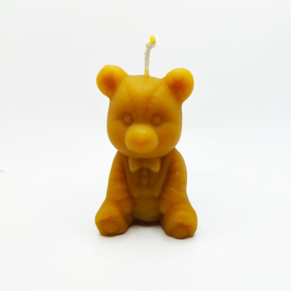 Bougie en cire d'abeille Ourson 120g