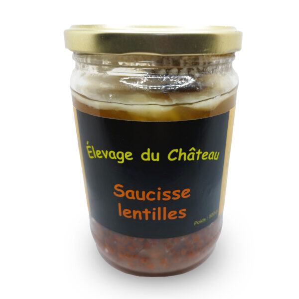 Saucisse lentilles 500g