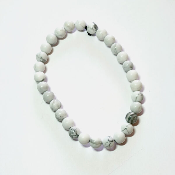 Bracelet Howlite Ø 6 mm