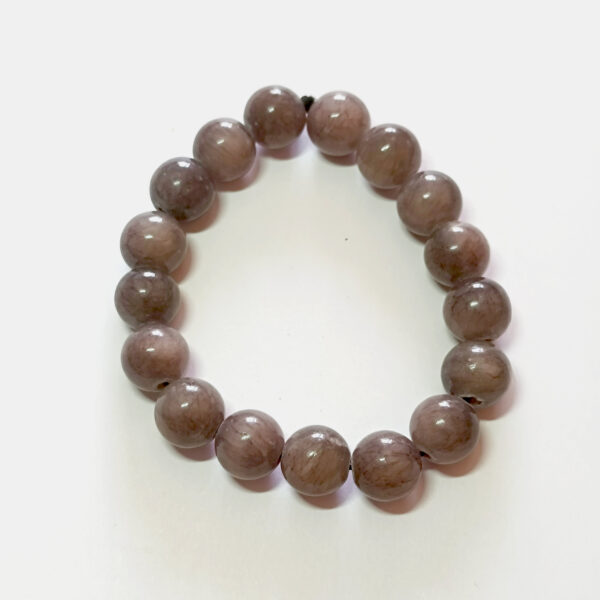 Bracelet Jade de Mashan gris Ø 10 mm