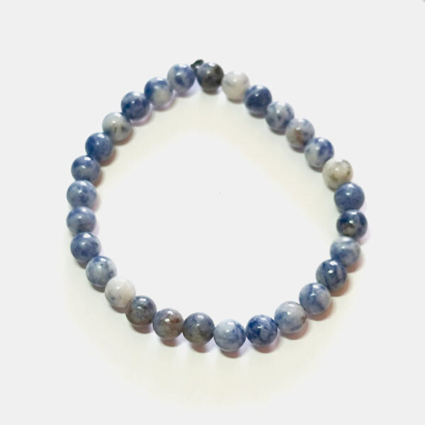 Bracelet Jaspe bleu Ø 6 mm
