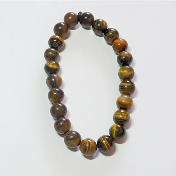 Bracelet Oeil de tigre doré Ø 6 mm